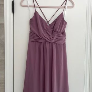 Bill Levkoff Plum Bridesmaid Dress